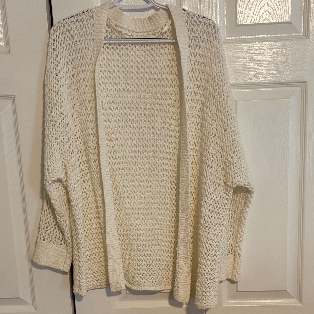 Lou & Grey Open Knit Cardigan - Cream